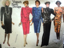 1631 STRT SS-LS BIAS DRAPE OR NOT DRESS LENGTHS PATTERN 6-16